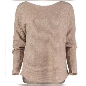 Vince Cashmere Ribbed Sweater - Tan